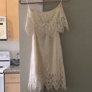 LF Lace strapless dress